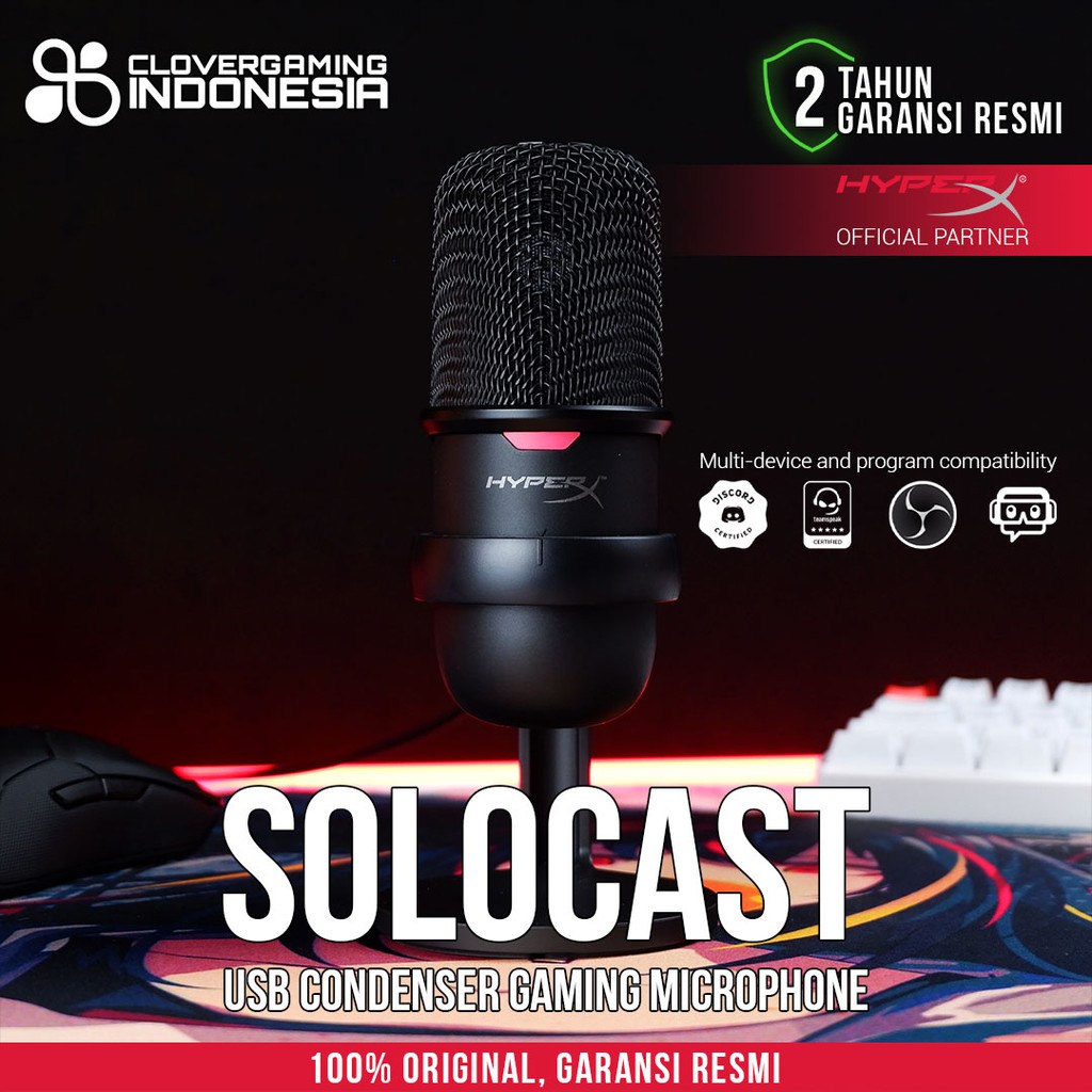 HyperX SoloCast - USB Condenser Gaming Microphone