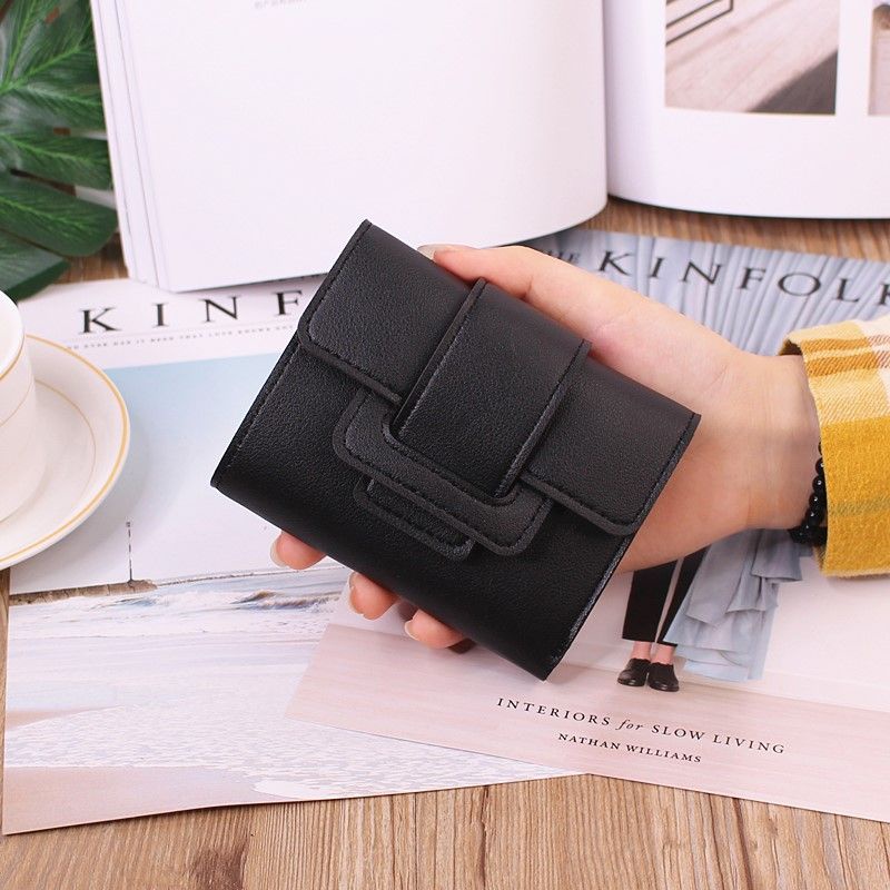 Sera Baru Dompet Wanita Pendek Mahasiswa Korea Fashion Lucu Kecil Portable Mini Wanita Dompet Koin Dompet Kartu Pemegang