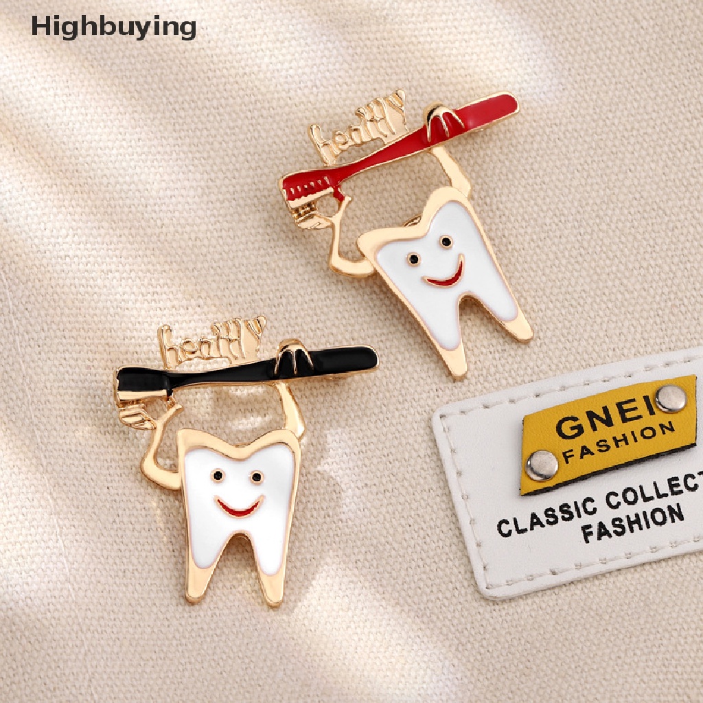 Hbid Fashion Sederhana Toothrush Enamel Pin Logam Perawat Sehat Bros Kerah Lencana Aksesoris Dokter Gigi Perhiasan Hadiah Untuk Teman Anak-Anak Glory