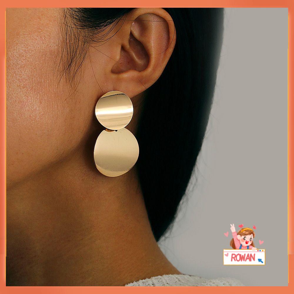 R-flower Drop Earring Perhiasan Fashion Baru Paduan Logam Geometris