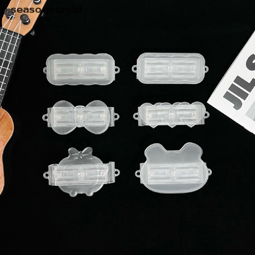 Seasonoun DIY Messenger Bag Chain Mobile Phone Case Back Clip Detachable Bear Wave Klip Belakang Untuk iPhone Samsung Klip Universal.