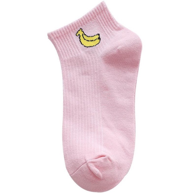 KJ  Kaos Kaki Wanita Korea Motif Buah Kaos Kaki Pendek Buah Semata Kaki SS220 Socks Karakter Ankle Socks Korean Model Simple Cute SS220