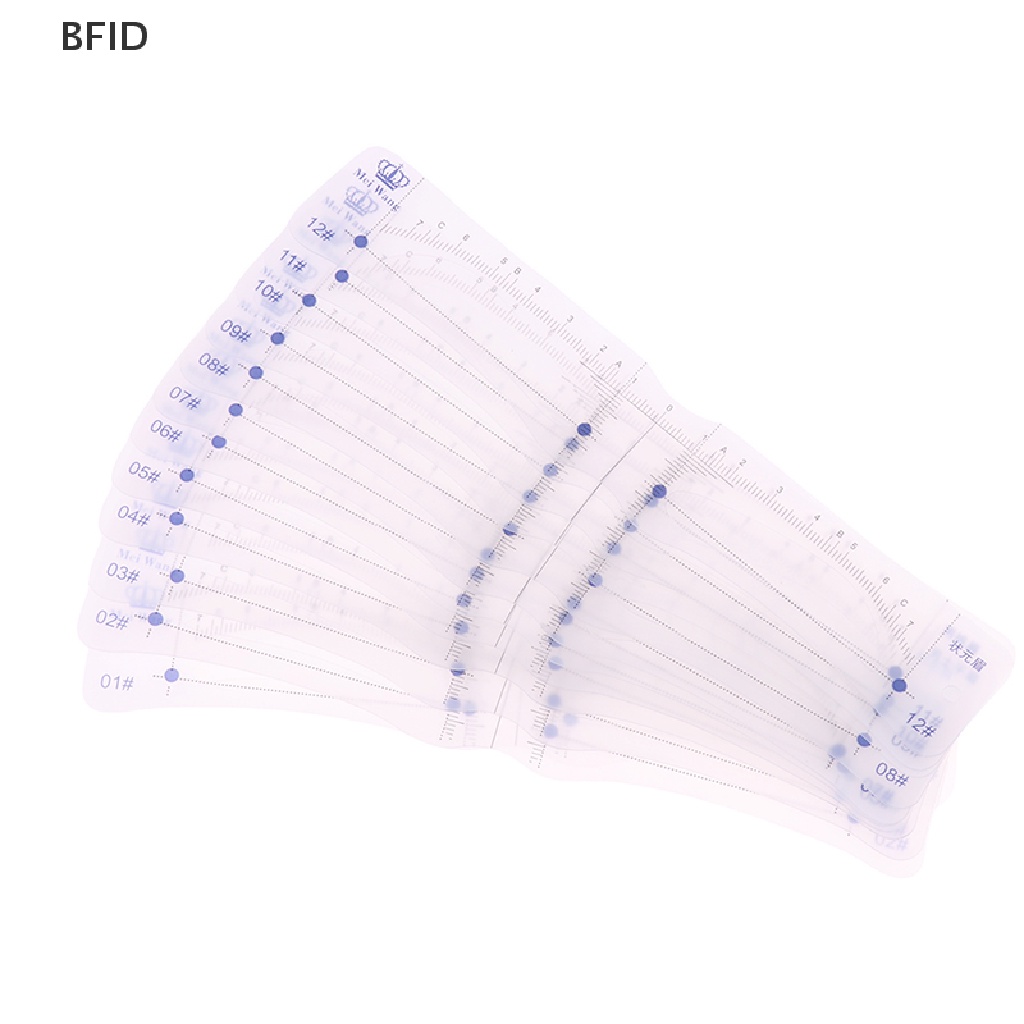 [BFID] 12pcs Gaya Stensil Pembentuk Alis Grooming Shaper Template Alat Makeup [ID]