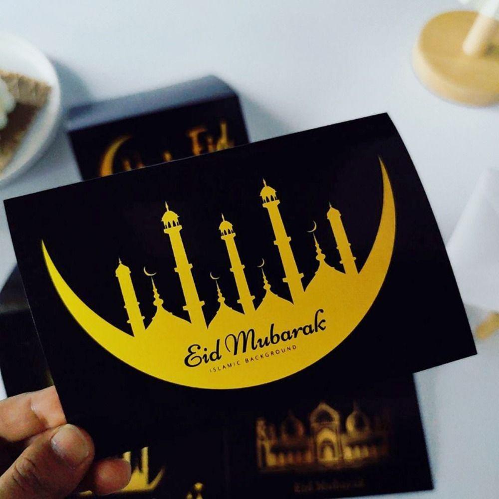 [Elegan] Set Kartu Dan Amplop Lebaran Festival Family Kartu Ucapan Islami Kartu Ramadhan Dekorasi Lebaran Hadiah Ramadhan Kartu Eid Mubarak Dengan Amplop