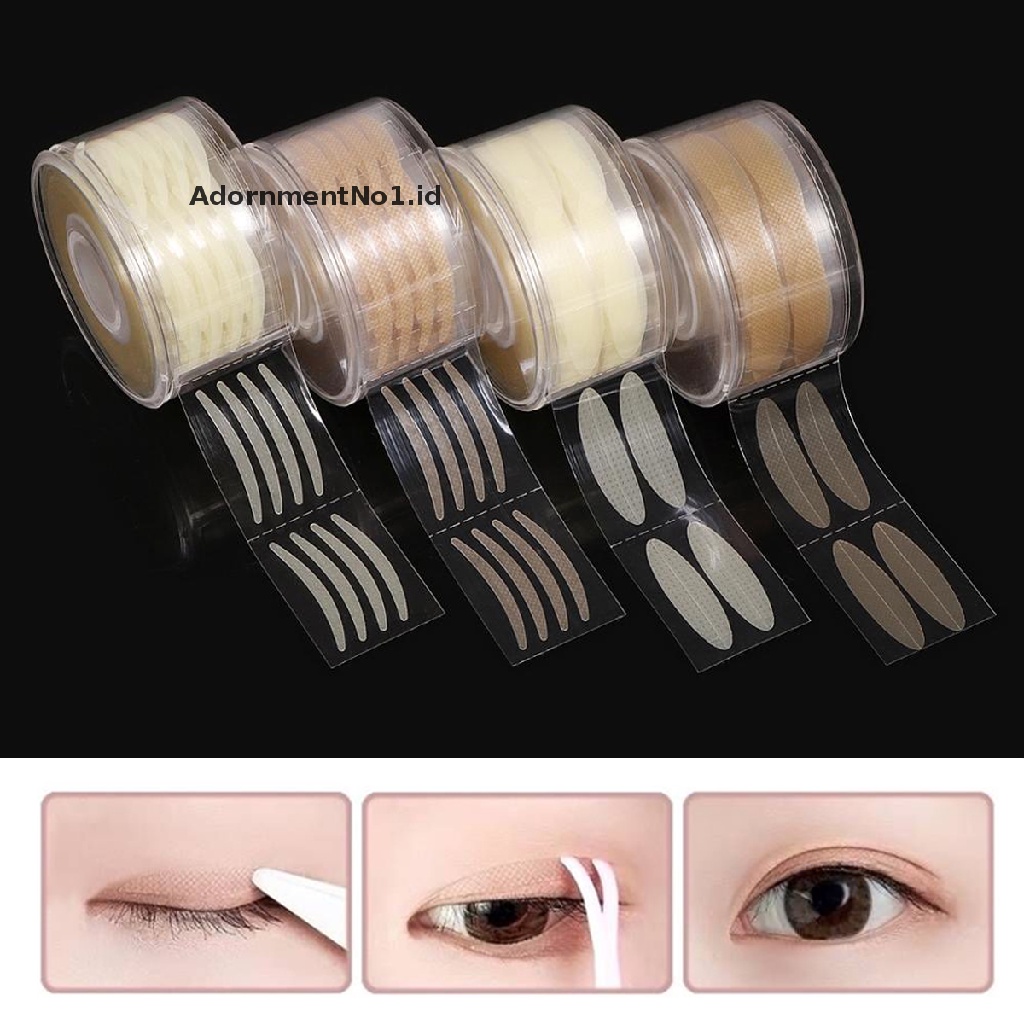 [AdornmentNo1] 600pcs Clear Grey Beige Garis Kelopak Mata Besar Invisible Double Fold Eyelid [ID]