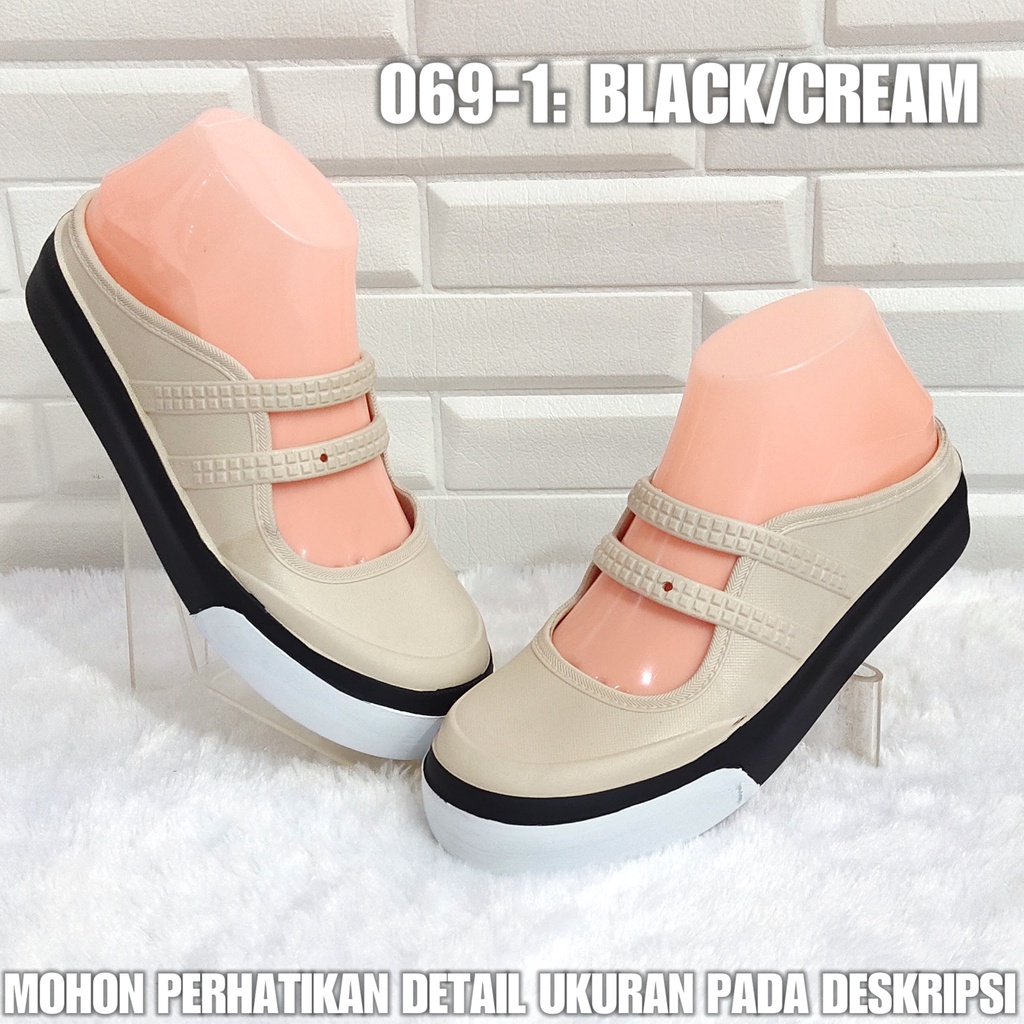 SENDAL SEPATU JELLY 069 1 WEDGES TALI SPTWW