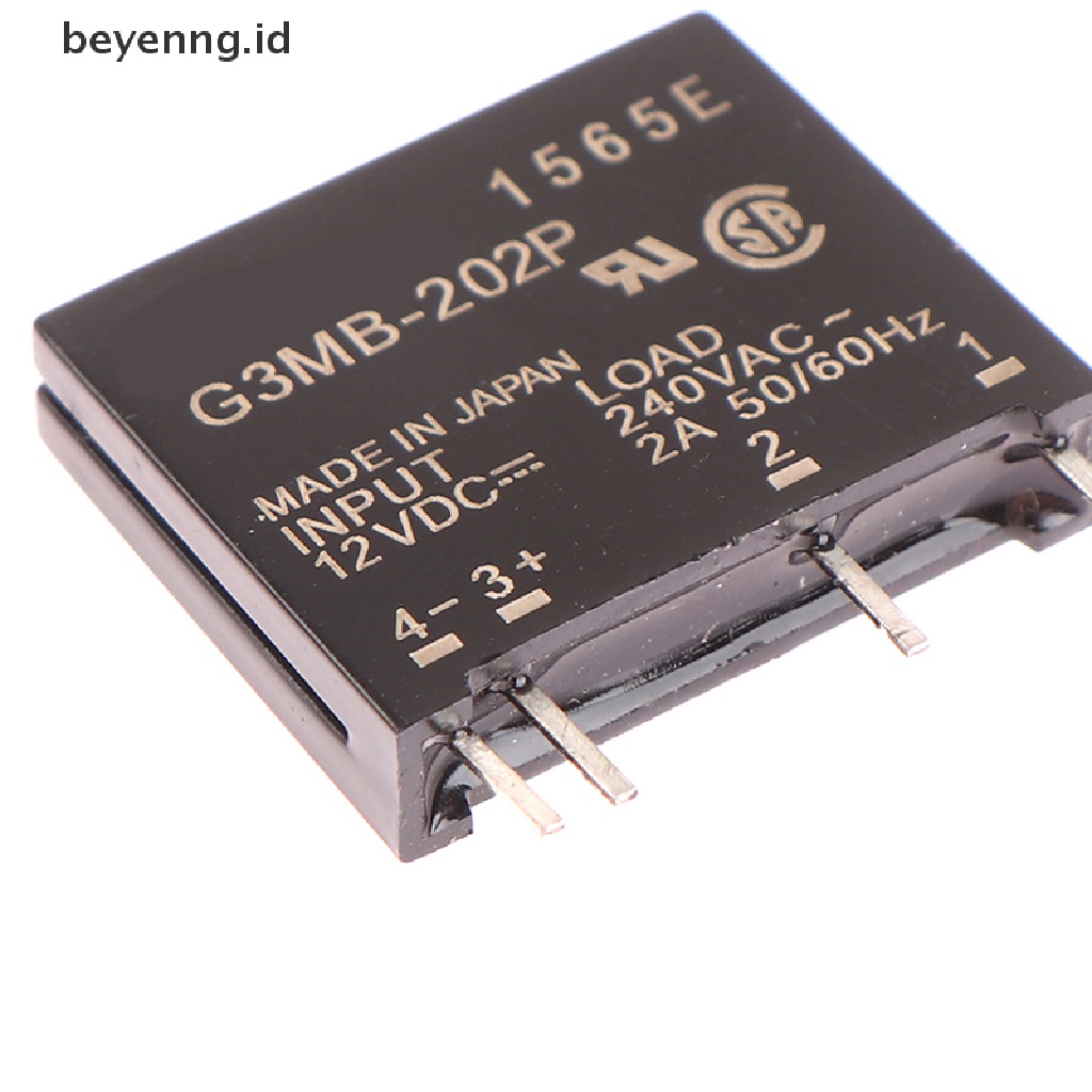 Beyen 1Pc 5V 12V 24V DC-AC Modul Relay Solid State G3MB-202P-5VDC PCB SSR AC 240V 2A Snubber Sirkuit Resistor Relay Switch ID