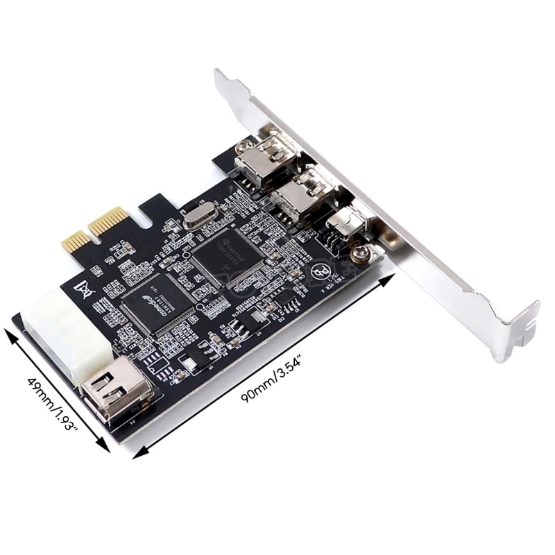 Btsg 4port 1394A Kartu Ekspanding PCI-E 1x Ke IEEE 1394vide Adapter 1x4pin 1x6pin 1394 Controller Firewire Card