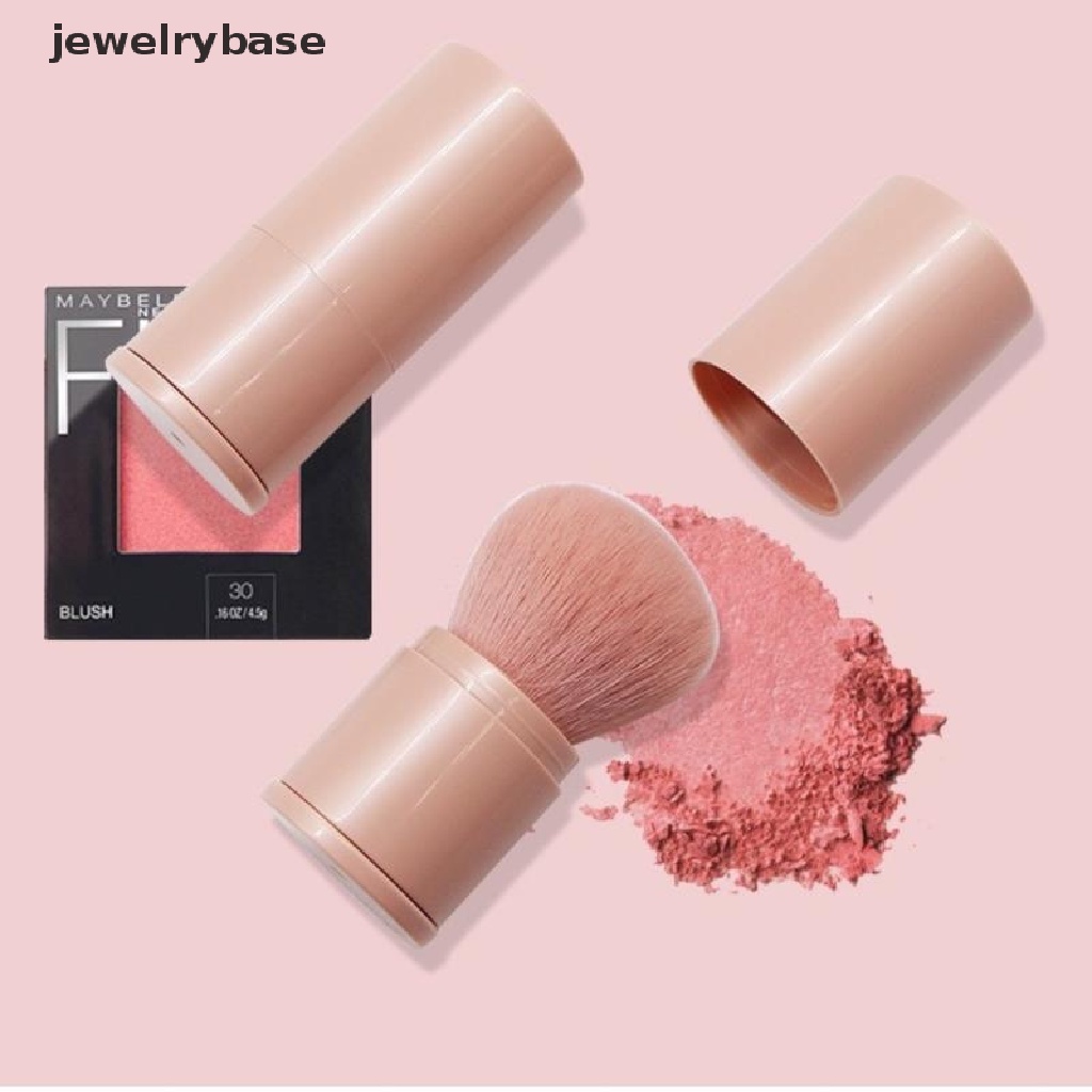 [jewelrybase] Kuas Makeup Yang Dapat Ditarik Satu Kuas Bedak Besar Blush Dengan Tutup Full Set Make Up Butik