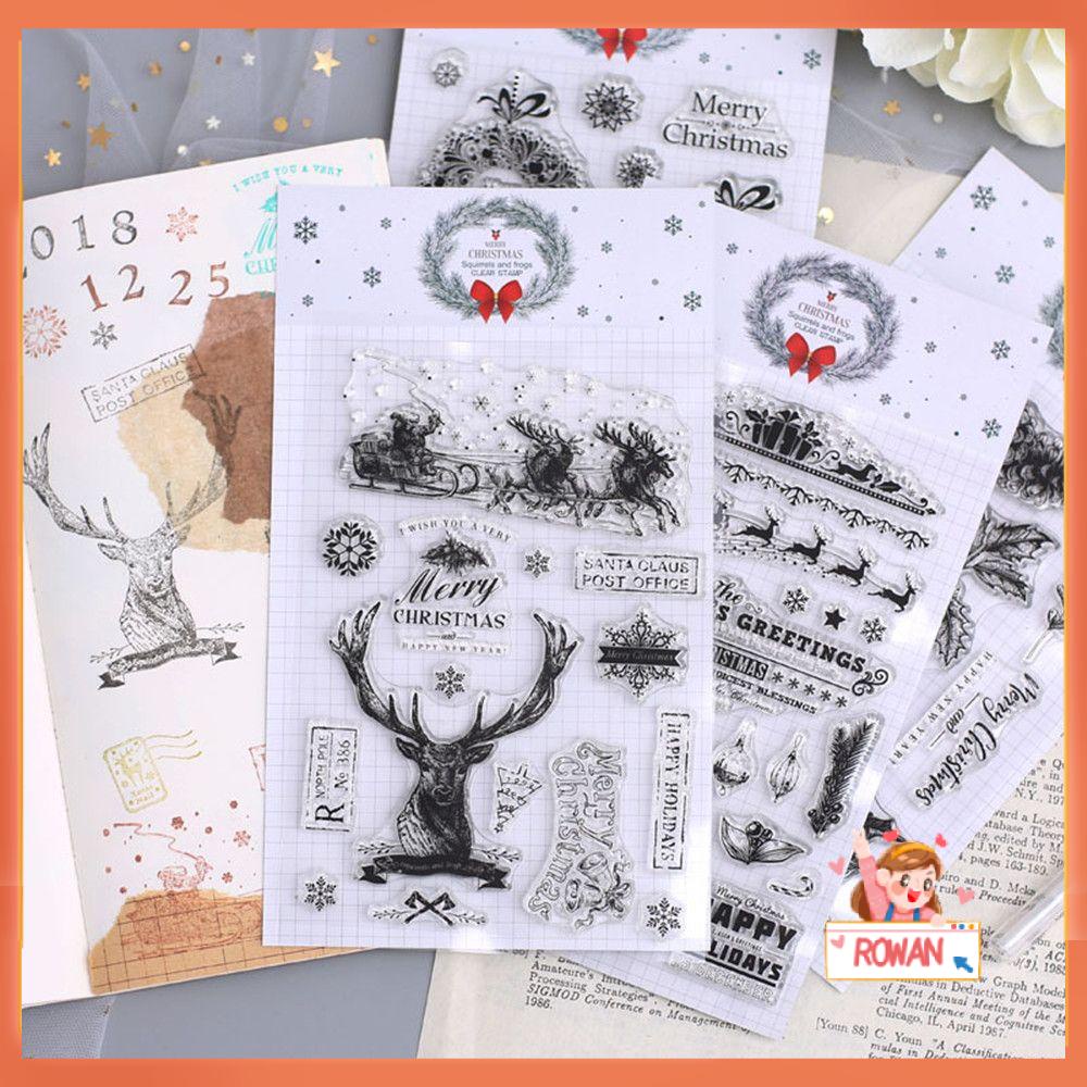 R-flower Stempel Transparan Lucu DIY Kerajinan Album Foto Scrapbooking