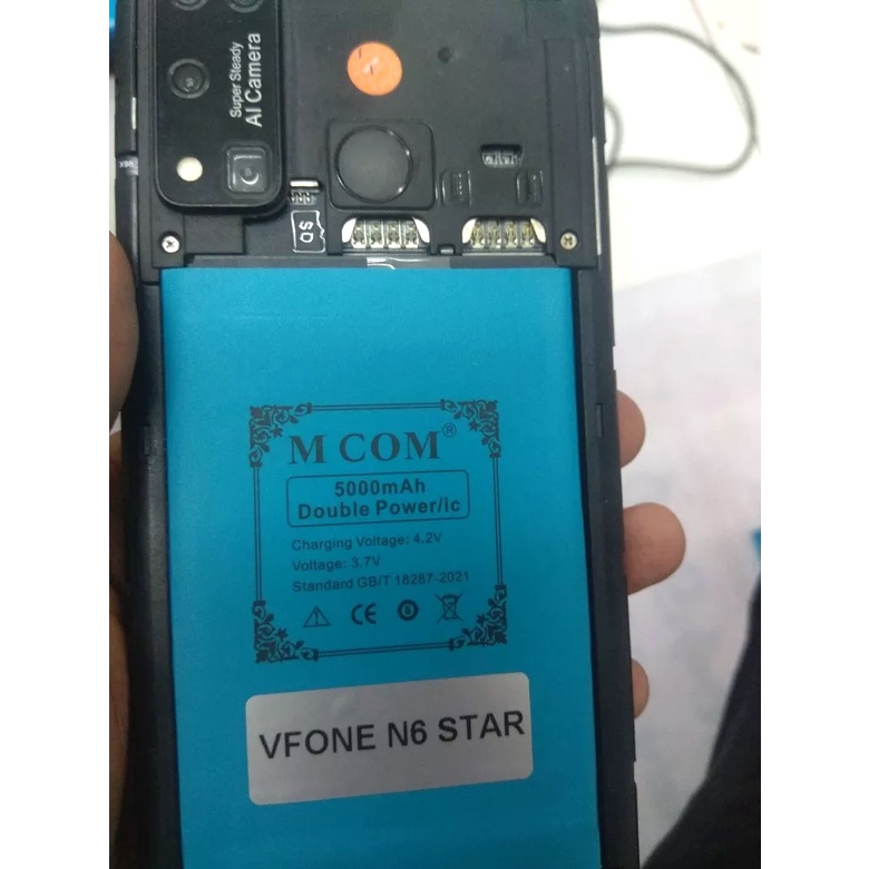 Baterai Vfone N6 Star / ViFone N6 Star - MCOM Baterai Batrai Batre Battre Batery Battery Batere Hp H