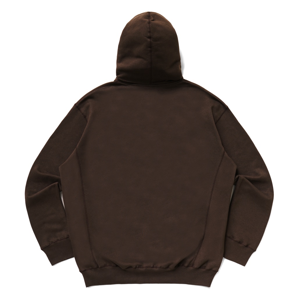 Insurgent Club - Heavyweight Badge College Hoodie Brown 330gsm