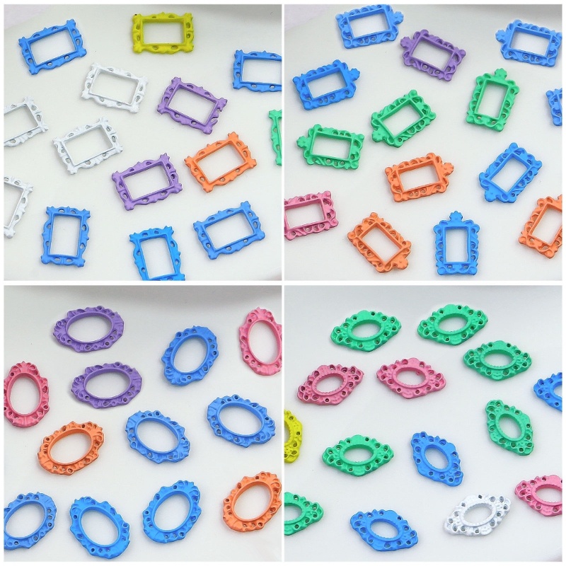 Siy Frame Nail Charms Alloy Perhiasan Nail Art Stiker Nail Art 3D Untuk Wanita Perempuan