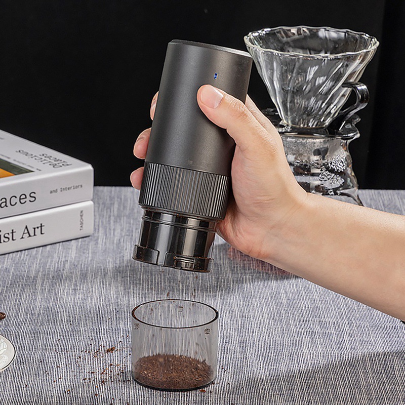 Electric Burr Coffee Grinder Penggiling Kopi Biji Kopi Otomatis Portable Burr Grinder Mesin Penggiling Kopi USB Rechargeable