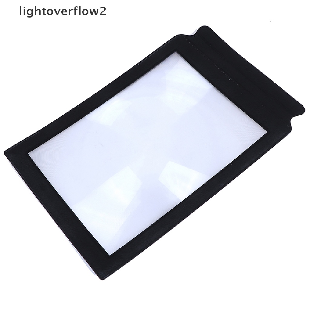 [lightoverflow2] Perlengkapan Rumah Kantor A4 Kaca Pembesar Lembaran Besar Lensa Alat Bantu Baca Untuk Membaca [ID]
