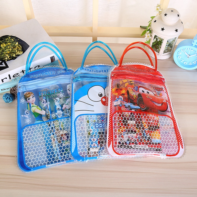 

WS GROSIR S15330 Stationary Set Free Bag / Set Alat Tulis Anak Sekolah Motif Karakter Kartun / Set Alat Tulis 6 in 1