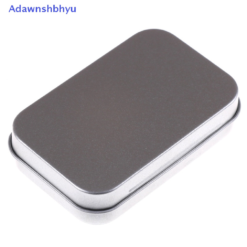 Adhyu 95 * 60 * 20mm Metal Tin Flip Storage Box Case Organizer Untuk Coin Candy Keys ID