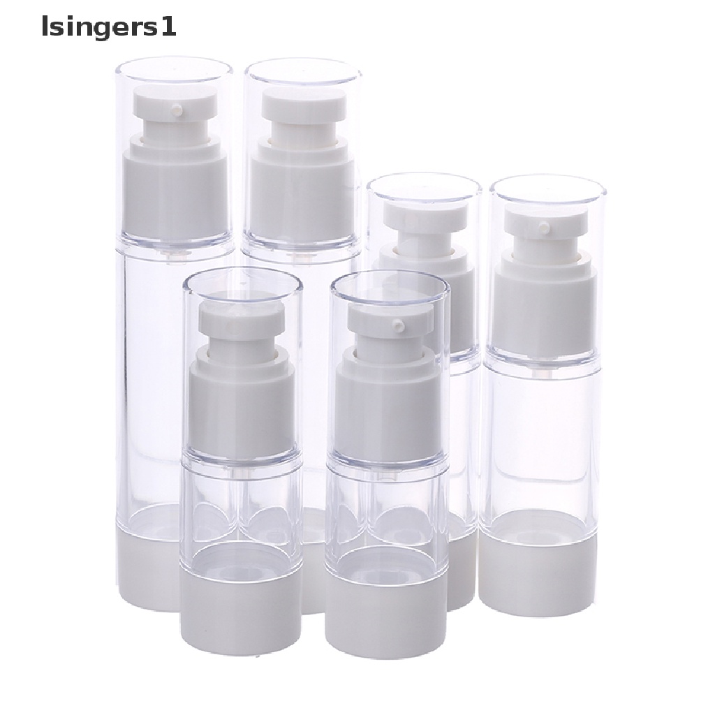 [lsingers1] 15/30 /50/100ml Botol Krim Lotion Airless Vakum Isi Ulang Wadah Butik