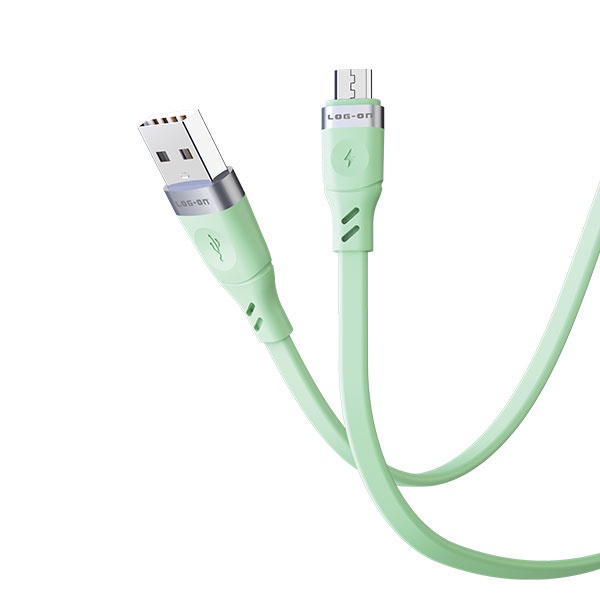 KABEL DATA LOG ON LO-CB61 2.4A 1Meter QUICKLY CHARGE Fast Charging QC 3.0A Micro USB Original