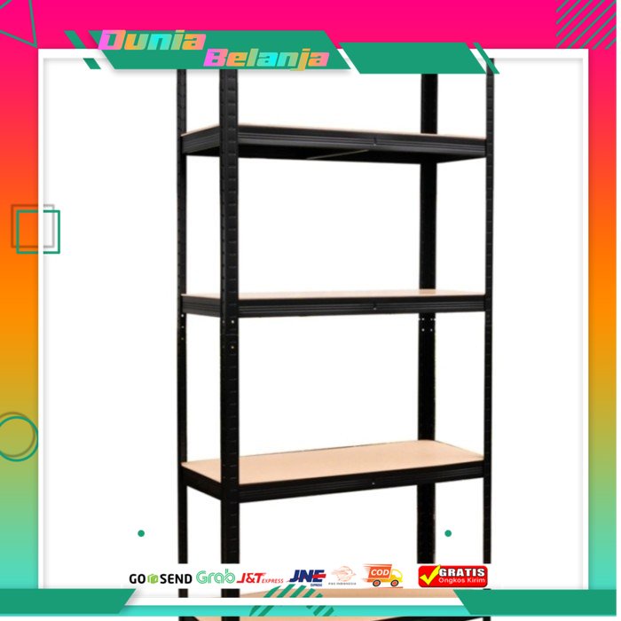 Rak Besi Krisbow 5 Tingkat - Hitam