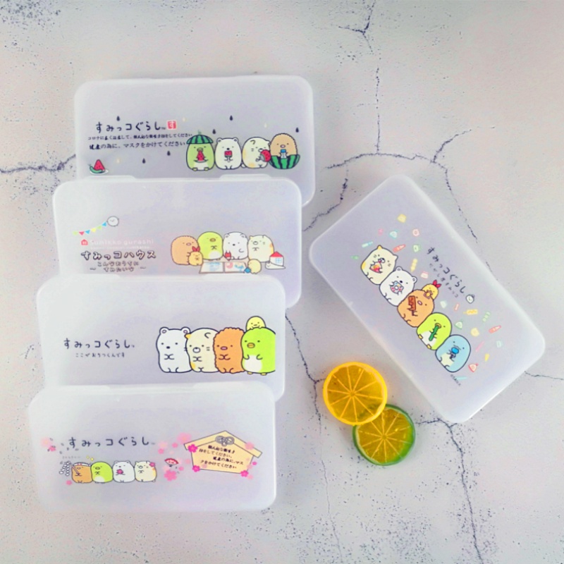 We Flower {Penawaran Spesial} Korea Lucu Kartun Jewelry Organizer Case Portable Fungsional Kotak Penyimpanan Untuk Anting Kalung Aksesoris