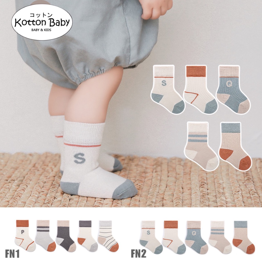 [5 PSG] 0-5 thn | KAOS KAKI BAYI ANAK IMPOR SOCKS LUCU KARAKTER KARTUN UNISEX catalog NMBB FN