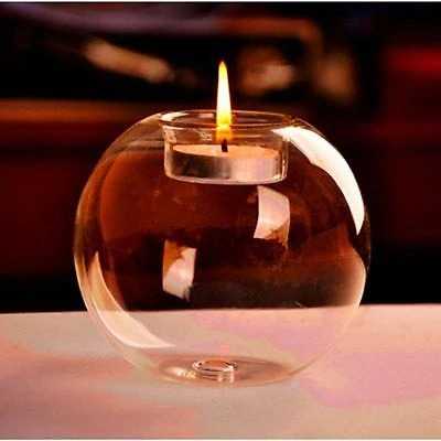 (BISA COD) FTIHSHP Faroot Gelas Lilin Glass Candle Holder Romantic Dinner 10 cm - F001