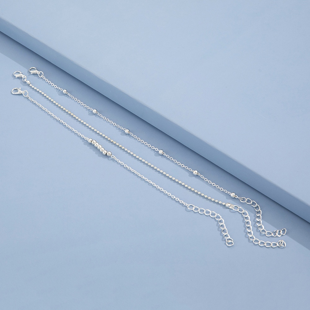 Fashion, Individualitas, Temperamen, Gaya Sederhana, Manik-Manik Bulat, Ornamen Kaki Geometris Kreatif, Set Tiga Potong Yang Modis Dan Retro