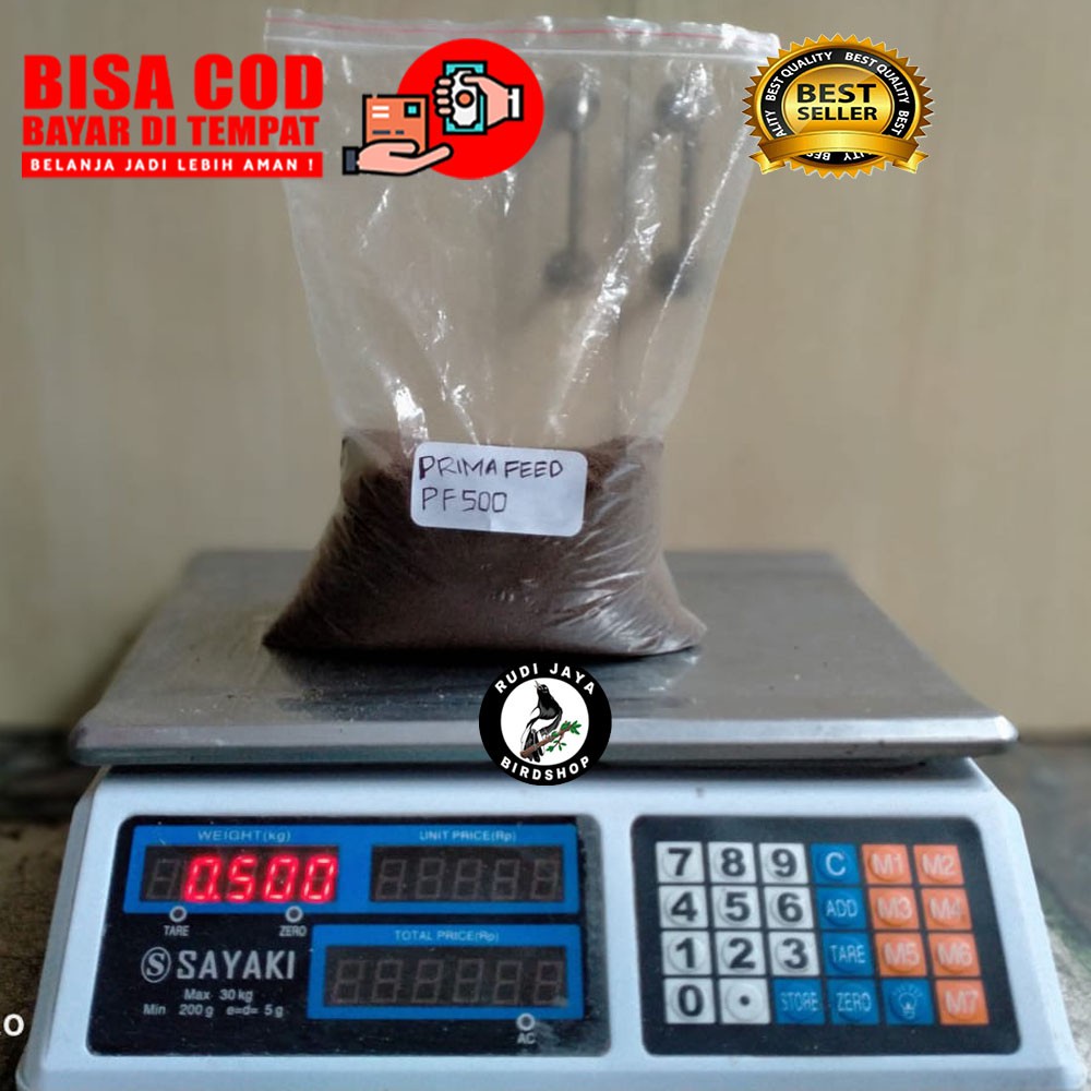 READY PF500 500 GRAM PELET PAKAN MAKANAN ANAKAN BENIH BURAYAK IKAN LELE NILA GURAME HIAS CUPANG