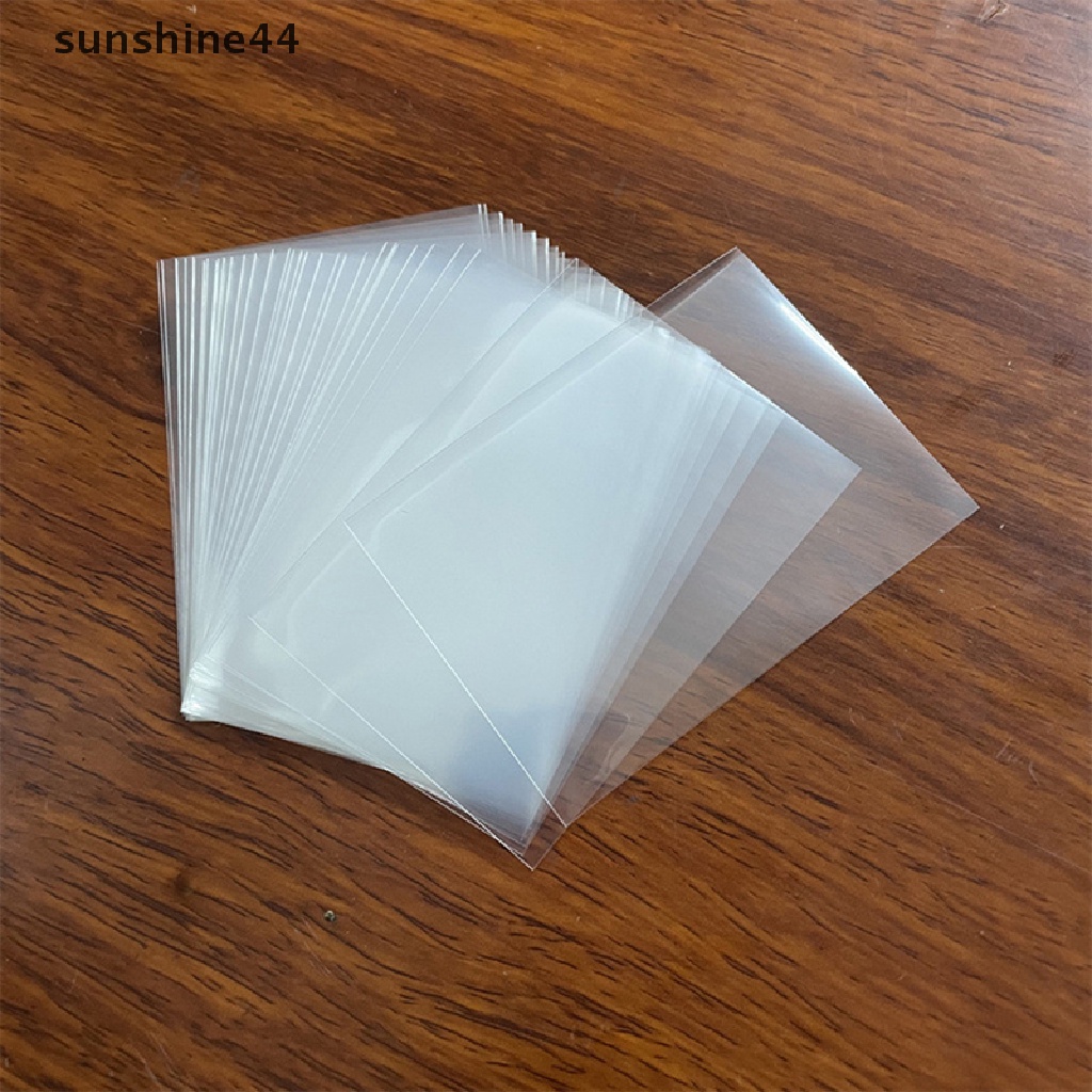 Sunshine 100pcs Card Sleeves Game Kartu Poker Pelindung Idol Photocard Protector ID