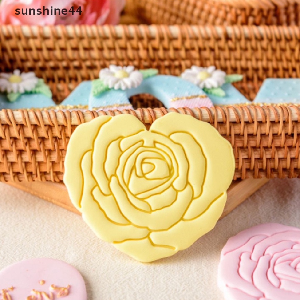 Sunshine Mom Cetakan Kue Huruf Ulang Tahun Fondant Cetakan Cookie Biscuit Stamp Mold ID