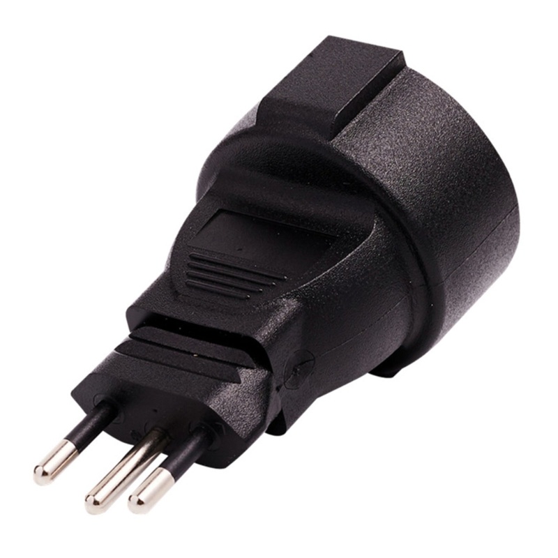 Zzz Male to Female Power Adapter16A 110-250V 3pin Steker Swiss Ke EU Soket Bulat 2pin