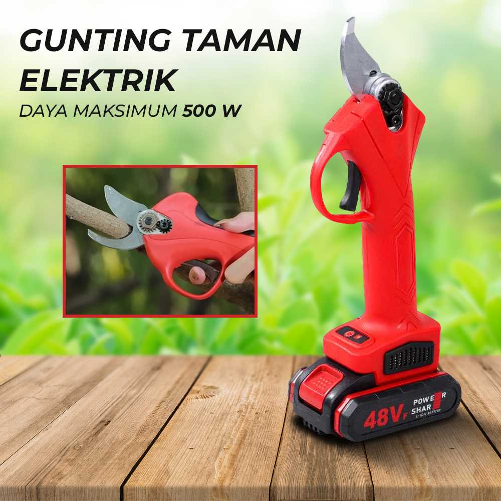 (BISA COD) FTIHSHP VIOLEWORKS Gunting Taman Elektrik Pruning Shear Scissors 48V - VIO48