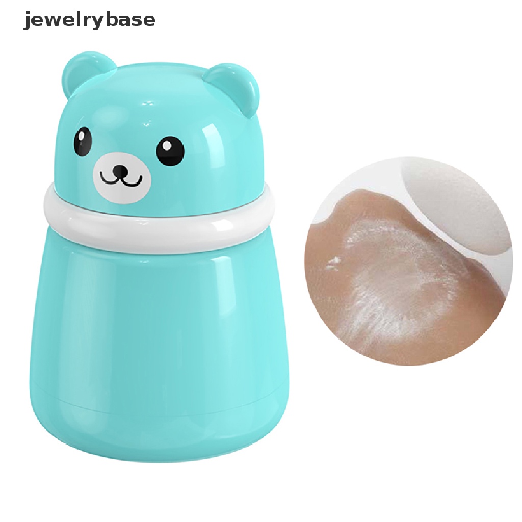 [jewelrybase] Kartun Beruang Puff Kotak Kosong Powder Puff Case Portable Wadah Bedak Tubuh Butik