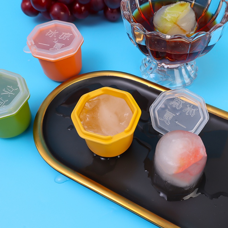 Cetakan Es Poligon Food-grade Tahan Lama PP/Cetakan Es Loli Yoghurt Buah DIY/Whisky Ice Pop Makers/Reusable Ice Cream Mold/Perlengkapan Dapur/Popsicles Tray Holders