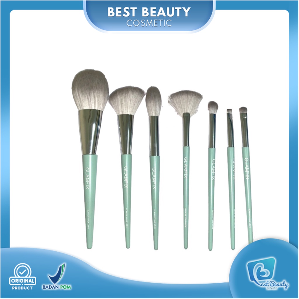 ★ BB ★  GlamFix Flawless Powder Brush | Countour Brush | Fan Brush | Highlighter Brush | Eyebrow Brush | Eyeshadow Brush | Eyeshadow Blending Brush