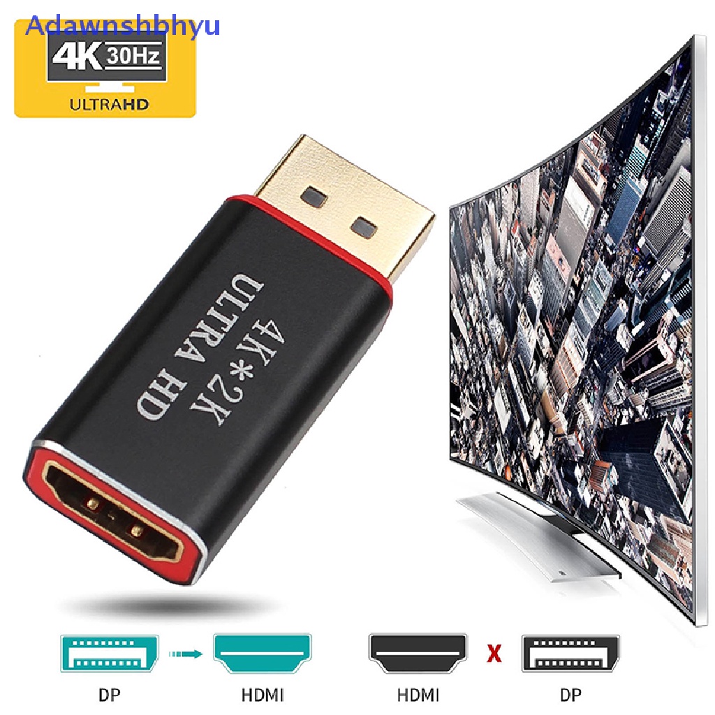 Adhyu 4K Display Port To HDMI Male Female Adapter Converter DisplayPort DP Ke HDMI ID
