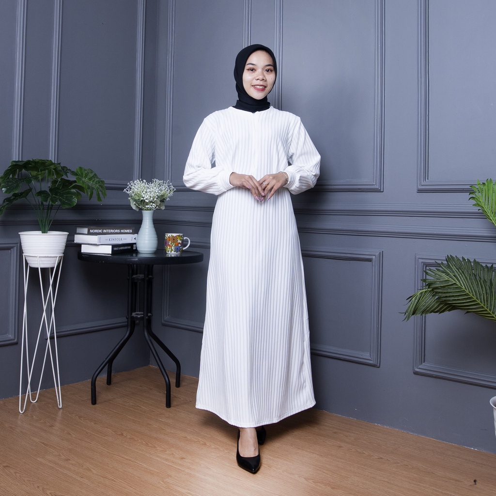 ZASKIYA - Cyra gamis muslim wanita hornet knit wanita