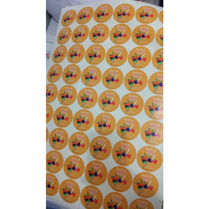 

⭐BISA COD⭐ Sticker Foods Box Melzan