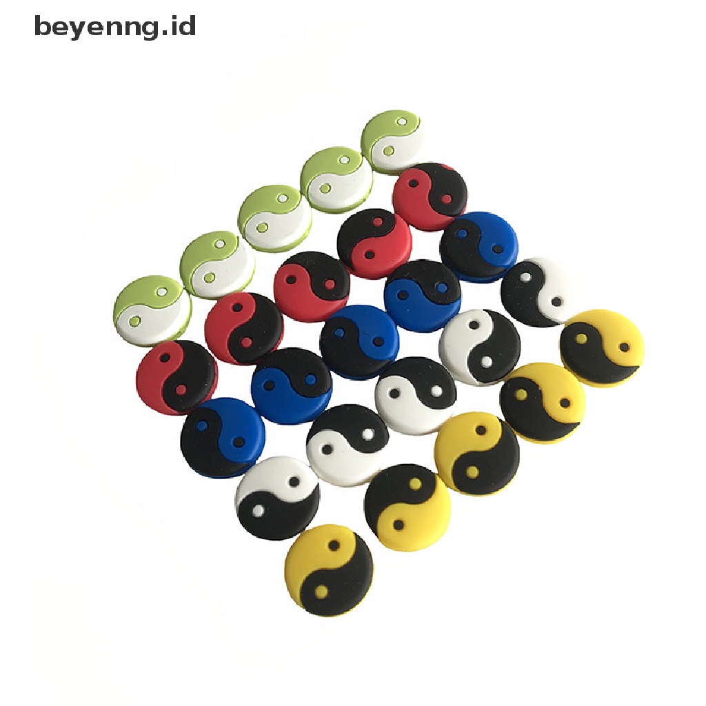 Beyen 10Pcs Silikon Raket Tenis shock absorber Tai Chi 5warna full Jaring Penyerap ID