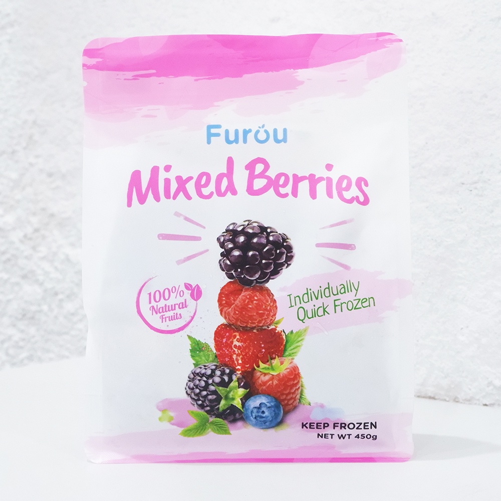 

450G FROZEN MIXED BERRIES IQF bua beri campur - FUROU