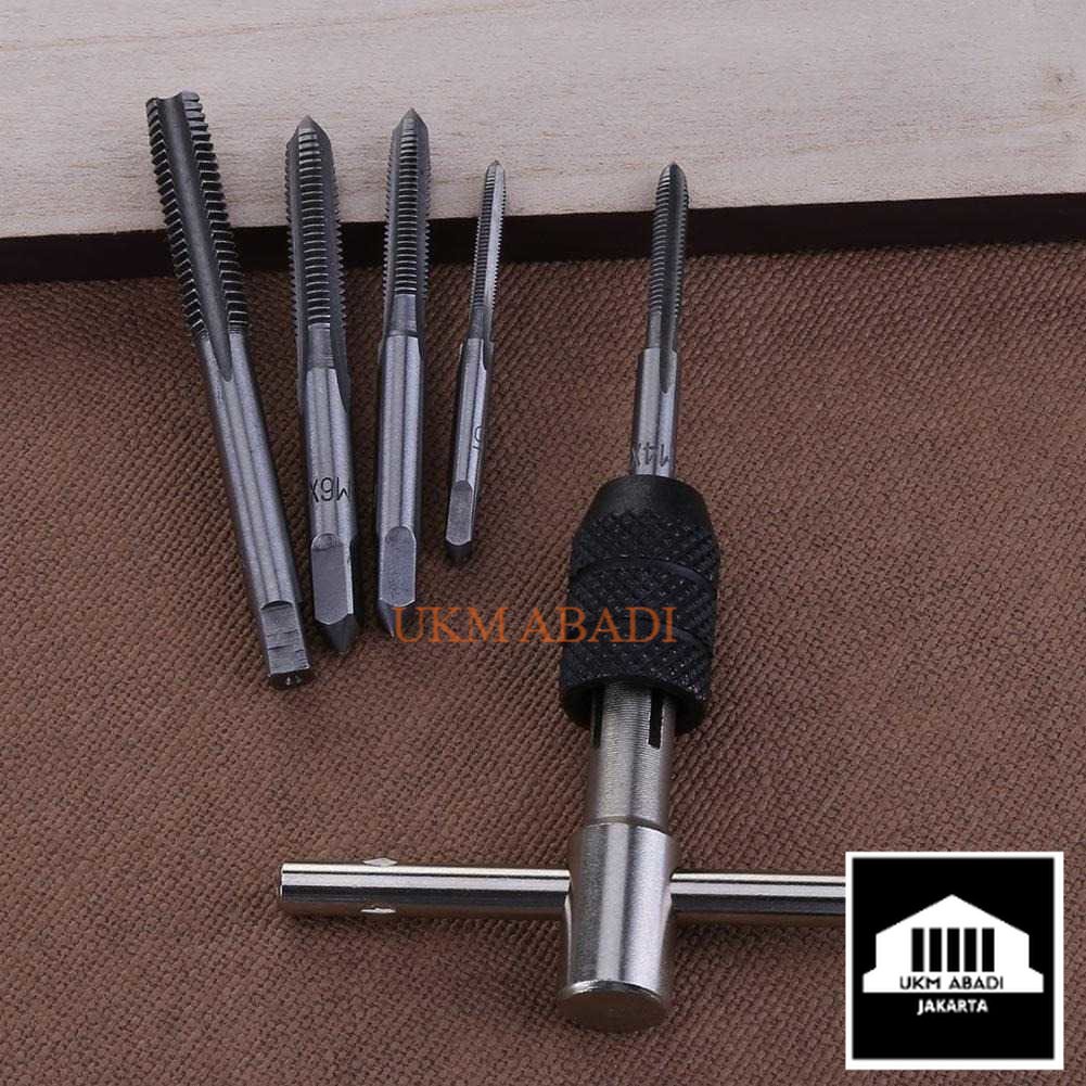 Mata Bor Wrench Drill Bit Hand Tapping Twist Bit Isi 6 buah H21