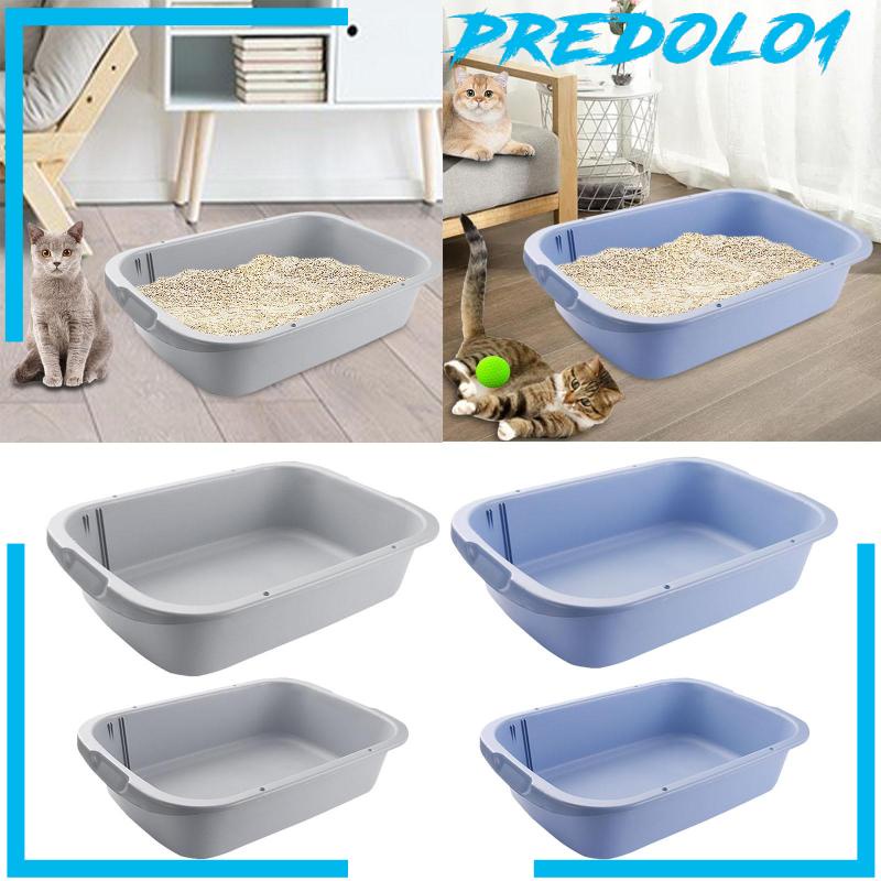 [Predolo1] Pet Litter Tray Open Litter Box Sisi Tinggi Untuk Hamster Kucing Indoor