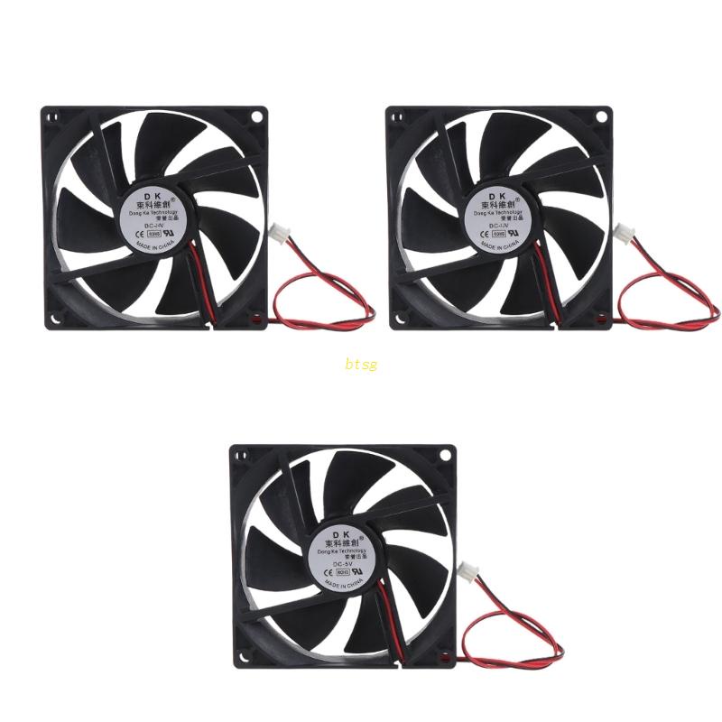 Bt Dual Bearing Fan9025 90mm Untuk DC Brushless Silent 5V 12V 24V CPU Server Co