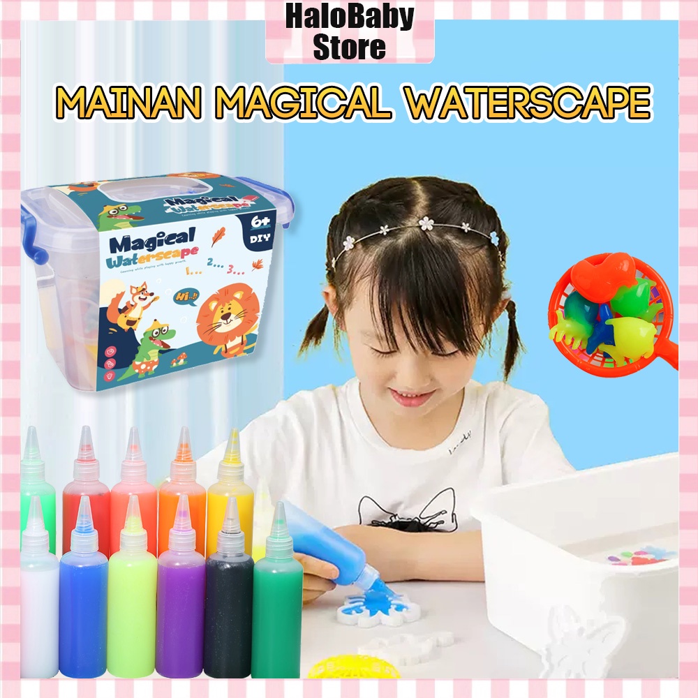 Halo Baby mainan edukasi magical waterscape DIY Edukasi Kreatif Jelly Warna