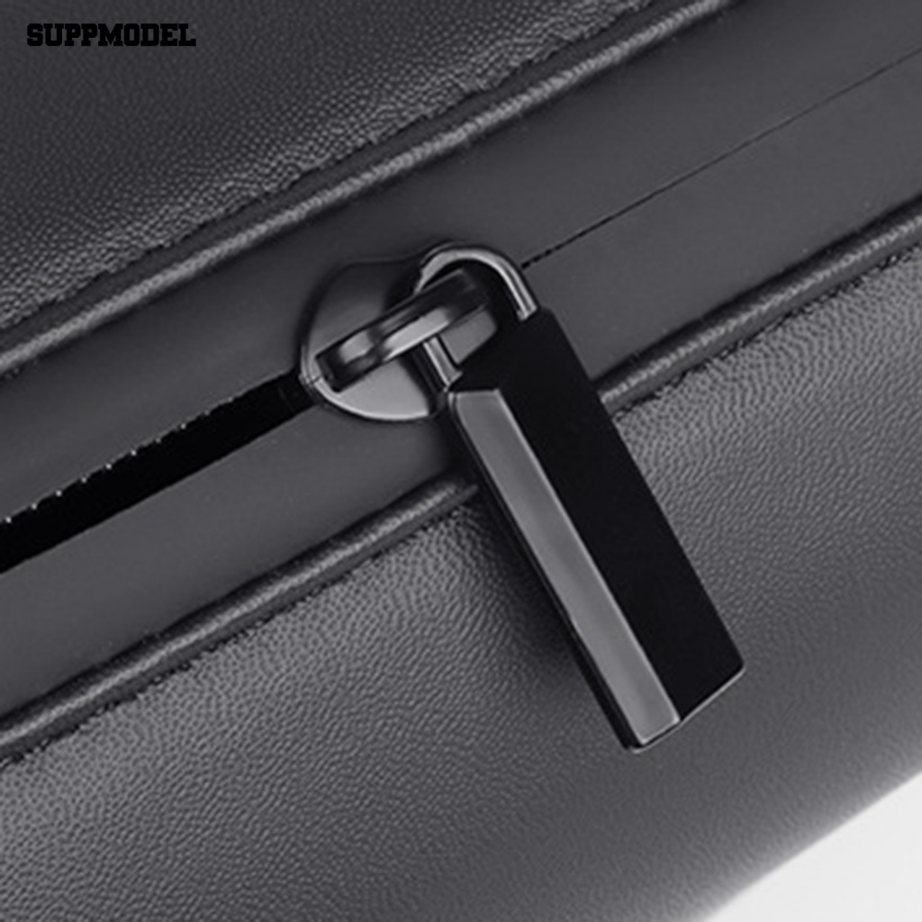 Suppmodel 1set Wadah Tisu Anti Noda Perlengkapan Kendaraan Penutup Penyimpanan Serbet Kertas Mobil Tali Adjustable