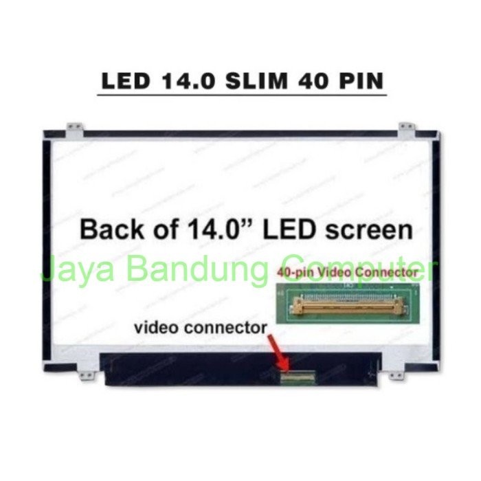 Layar LCD LED laptop Asus A450 A450C A450CA A450CC A450L