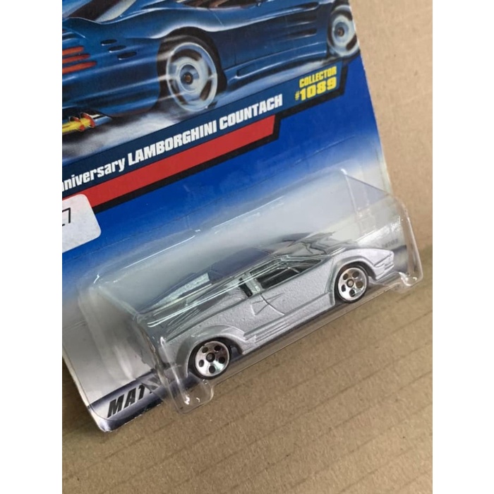 Hotwheels Lamborghini Countach Silver 25th Anniversary 1998