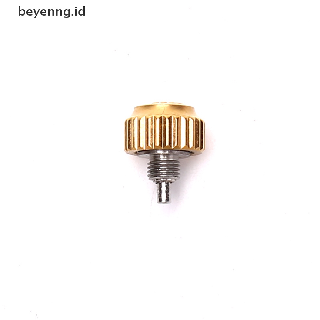 Beyen 1PC 7.0mm * 4.4mm Baja Jam Tangan Mahkota Kunci Eksternal Thread Push Button Aksesoris ID