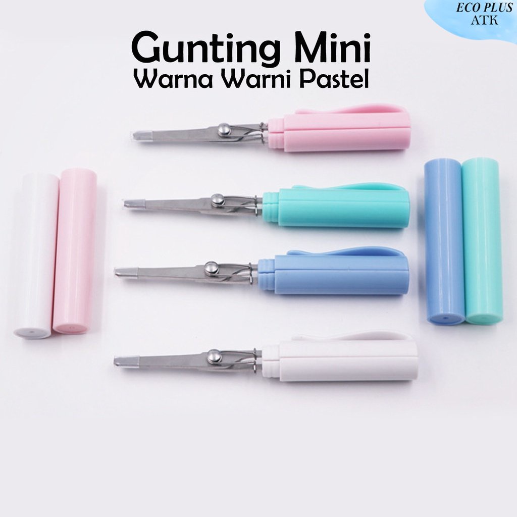 Mini Gunting Lipat Mini Pocket Scissors Portable Praktis ATK Stationery Office